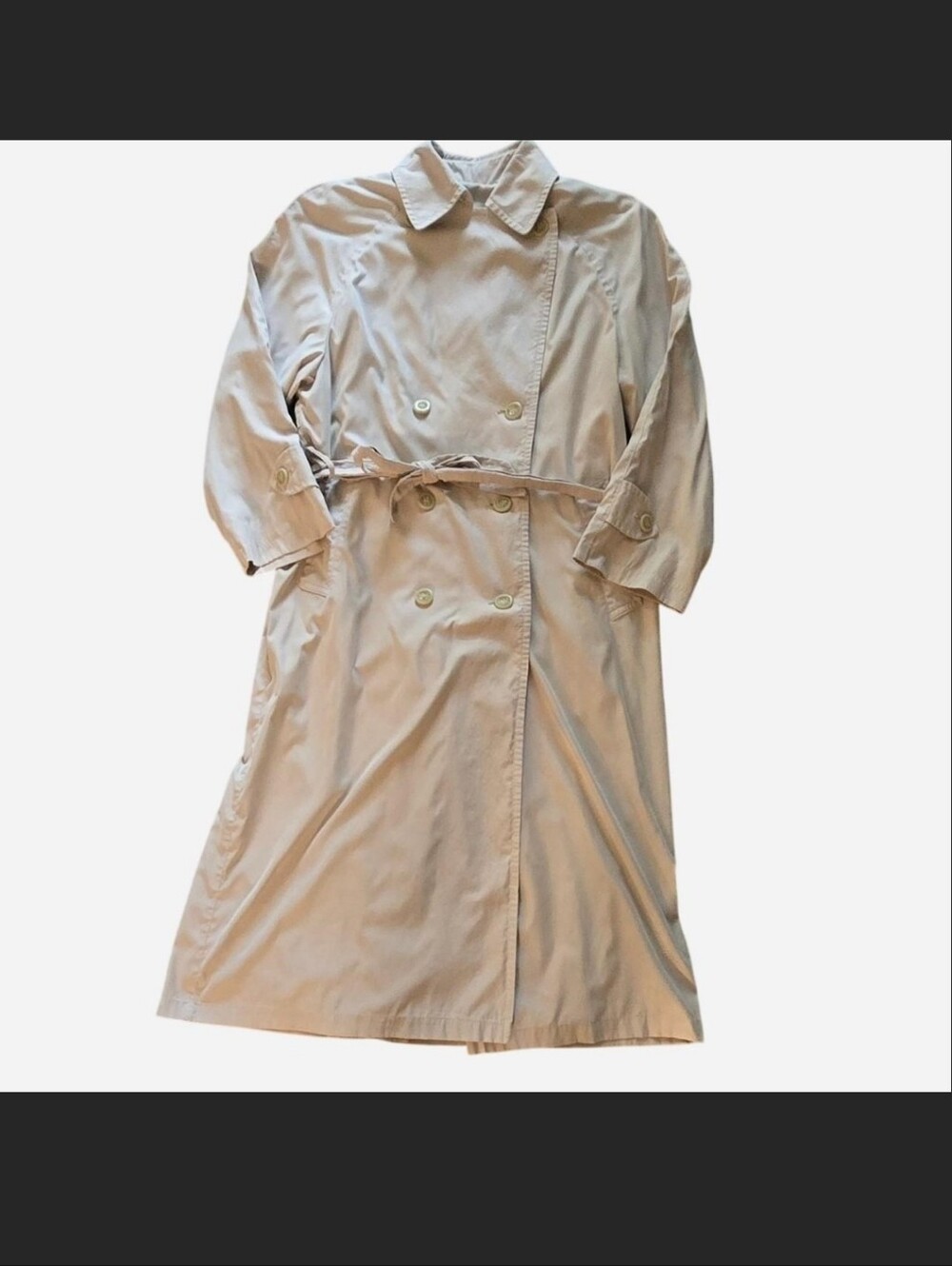 London Fog Lightweight Pale Beige Trench Jacket - Picture 1 of 8